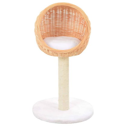 vidaXL Cat Tree with Sisal Scratching Post Natural Willow Wood S069789529