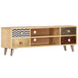 TV Cabinet 120x30x40 cm Solid Mango Wood S0671179335