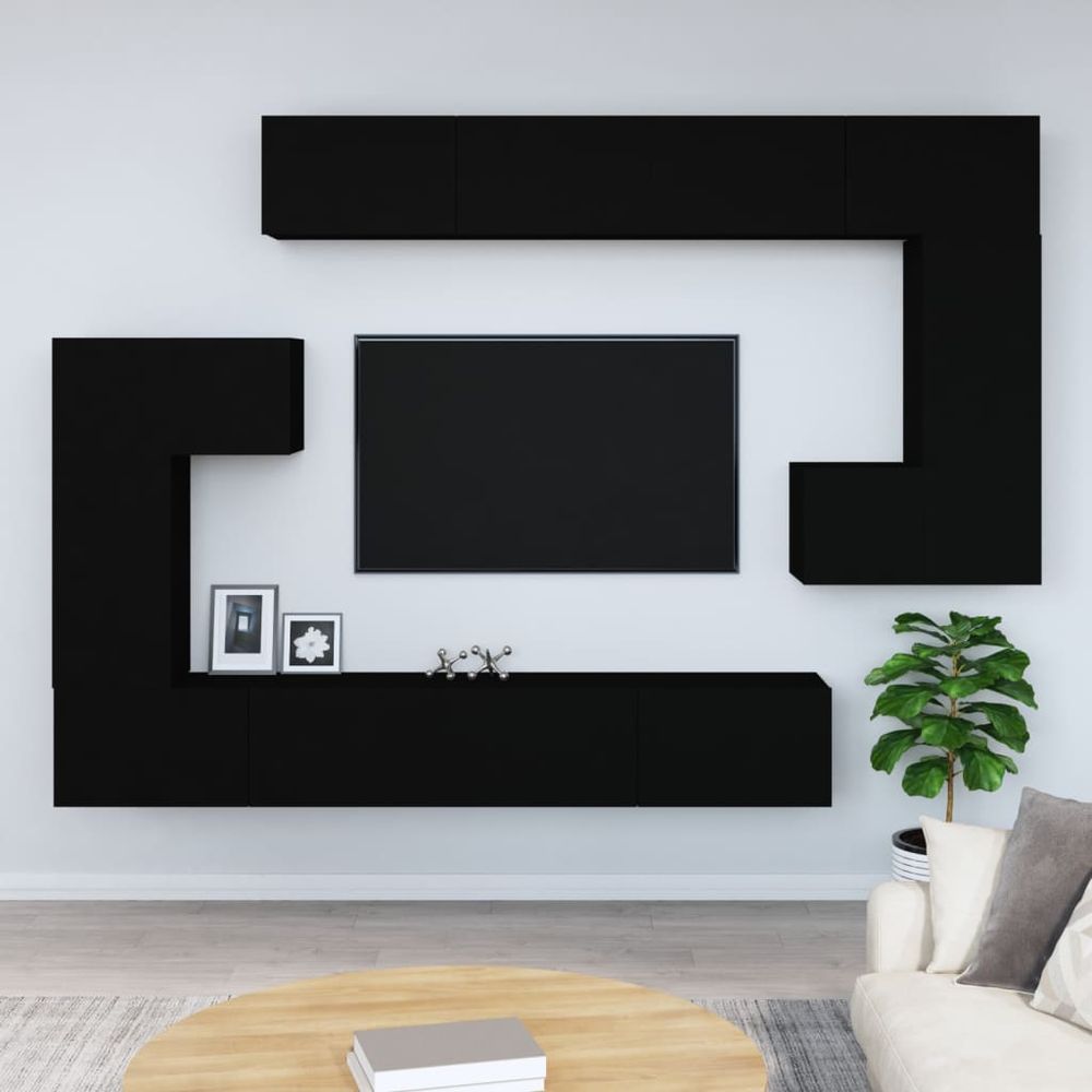 Wall-mounted TV Cabinet White Engineered Wood V0671208089