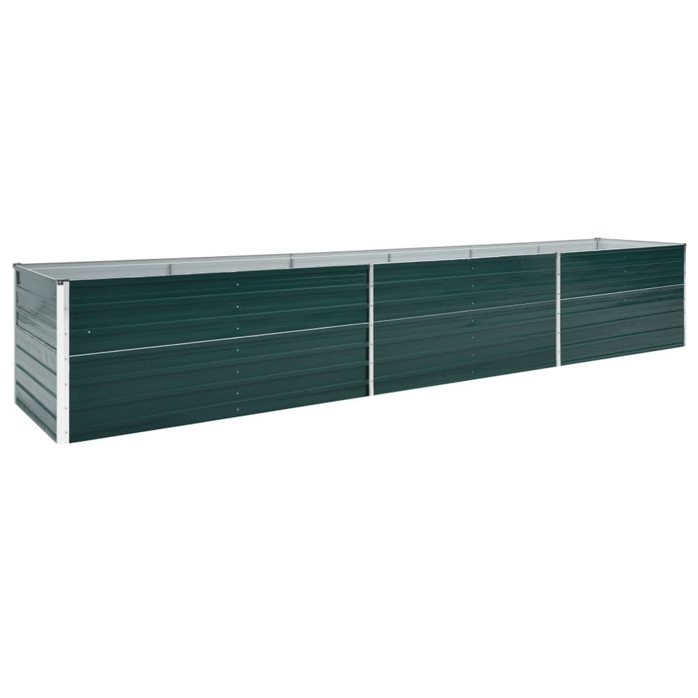 Raised Garden Bed 160x80x77 cm Galvanised Steel Green S069811489