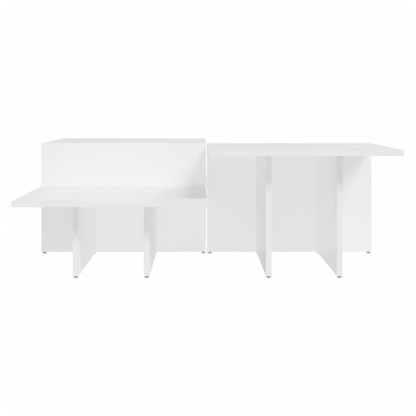 vidaXL Coffee Tables 2 pcs White Engineered Wood S0671016903