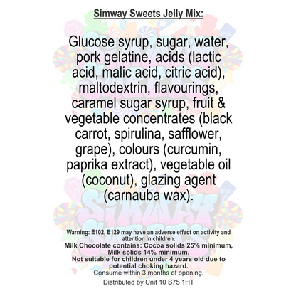 Simway Sweets Just Juicy Jellies Mix Sweet Gift Huge Mega 3KG Candy Jar