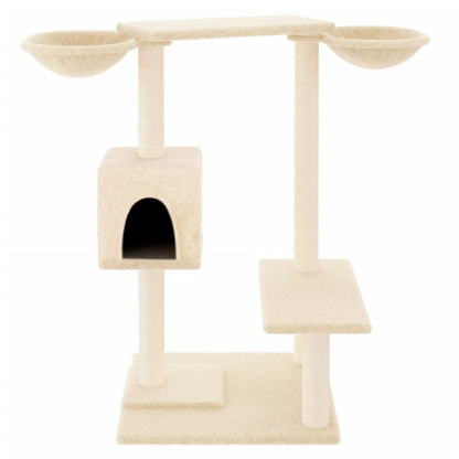 vidaXL Cat Tree with Scratching Posts Cream 82 cm S0671262052