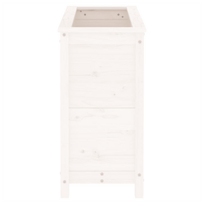 vidaXL Garden Planter White 82.5x40x78 cm Solid Wood Pine S0671358007