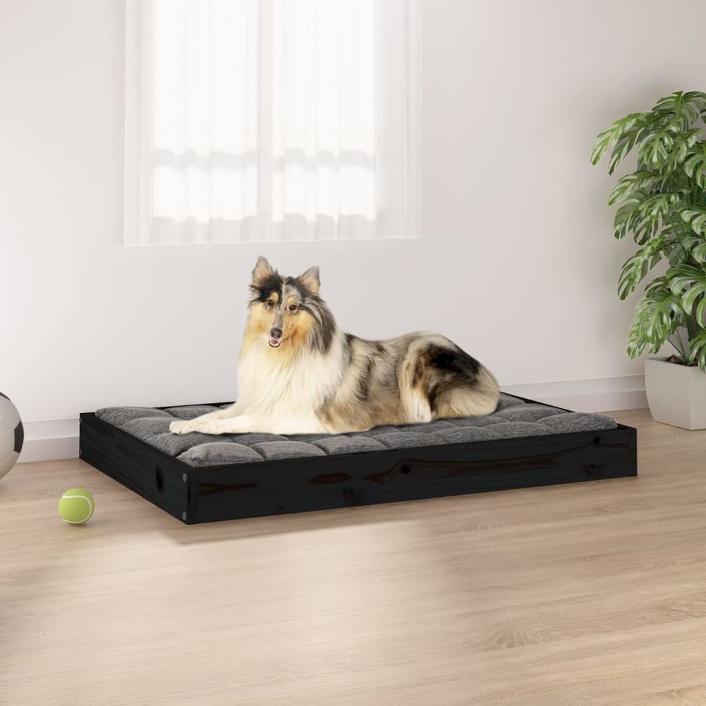 Dog Bed 91.5x64x9 cm Solid Wood Pine V0671052309