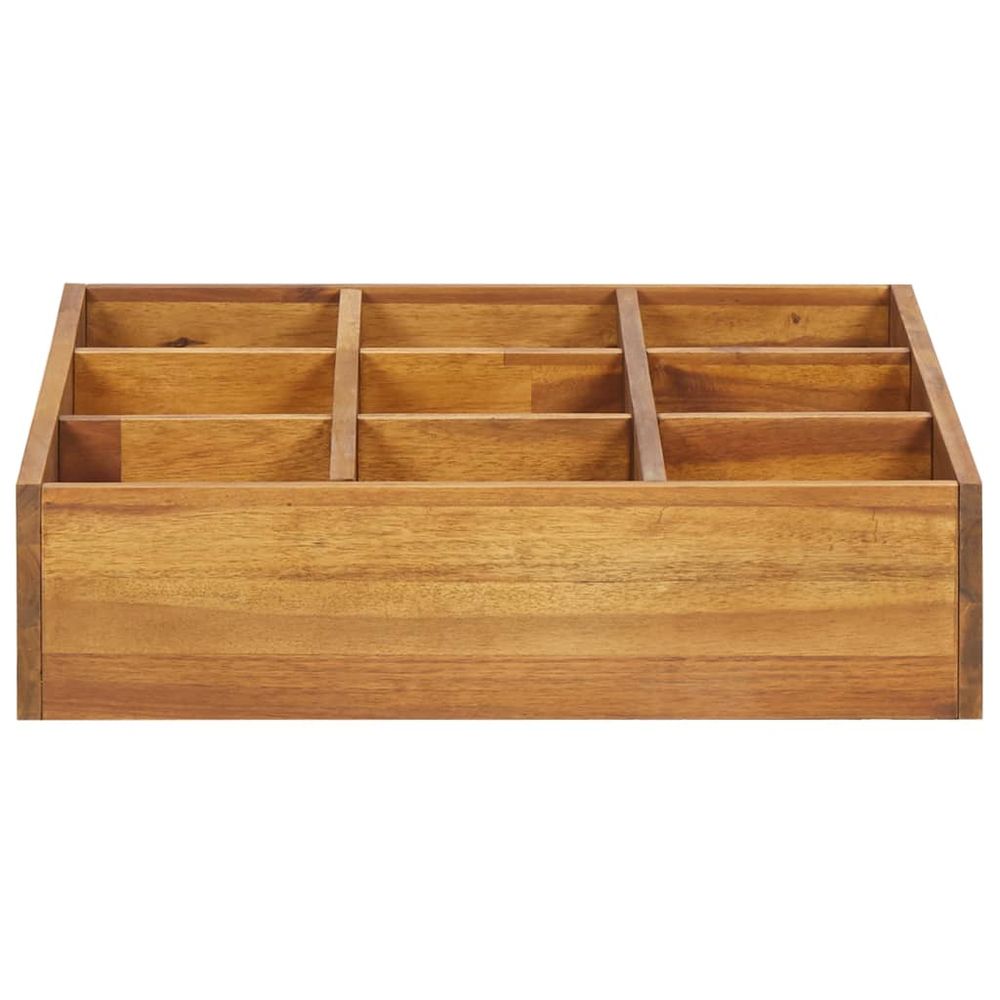 Herb Garden Raised Bed Solid Acacia Wood 60x60x15 cm S069811378