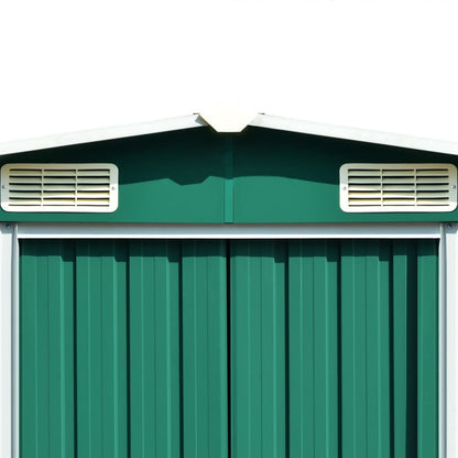 Garden Shed Green 257x990x181 cm Galvanised steel S0671167729