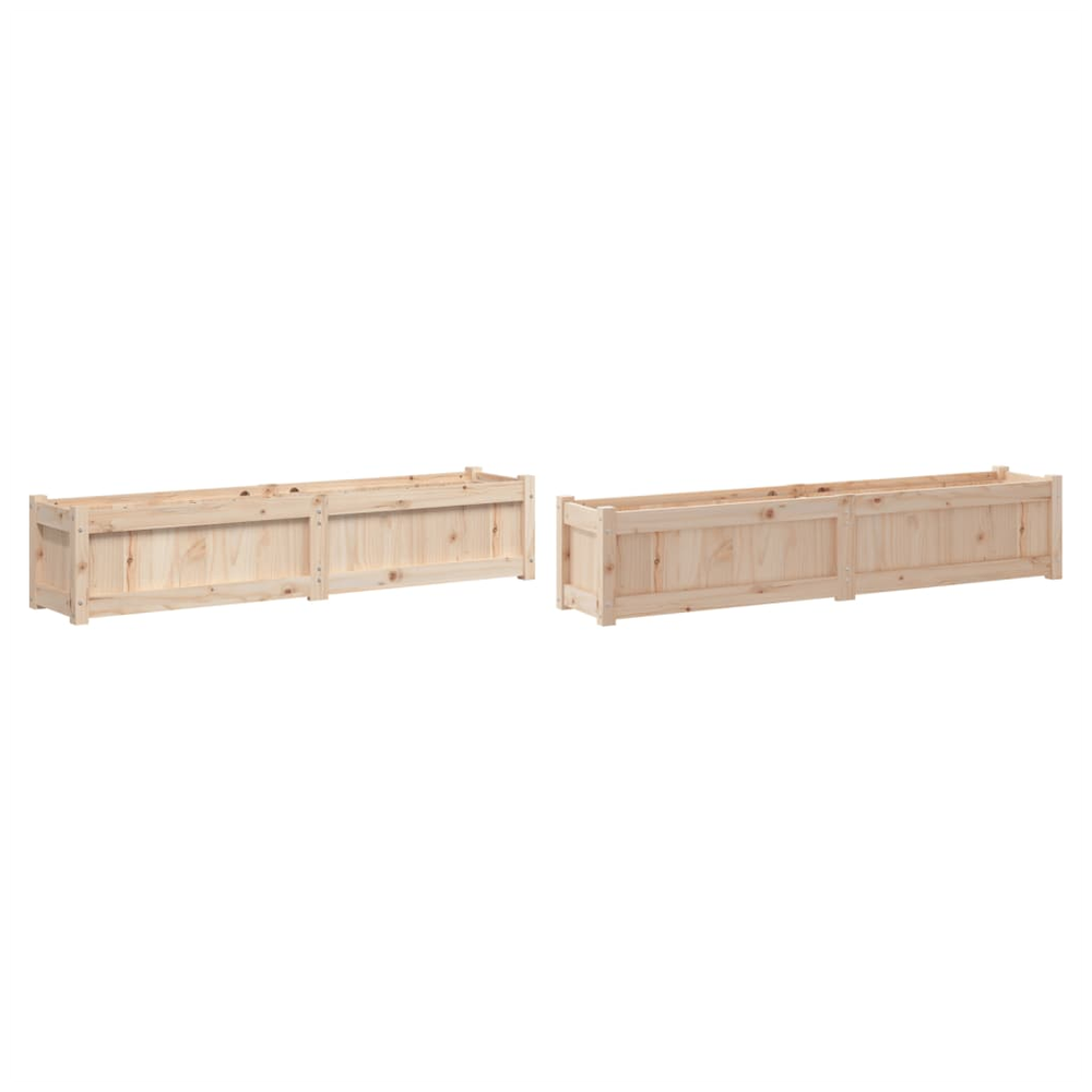 vidaXL Garden Planters 2 pcs Solid Wood Pine S0671381151