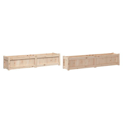 vidaXL Garden Planters 2 pcs Solid Wood Pine S0671381151