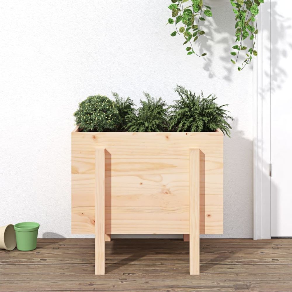 vidaXL Garden Planter 62x50x57 cm Solid Wood Pine S0671357935