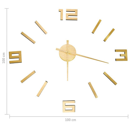 3D Floating Wall Clock Modern Design 100 cm XXL S0671168658