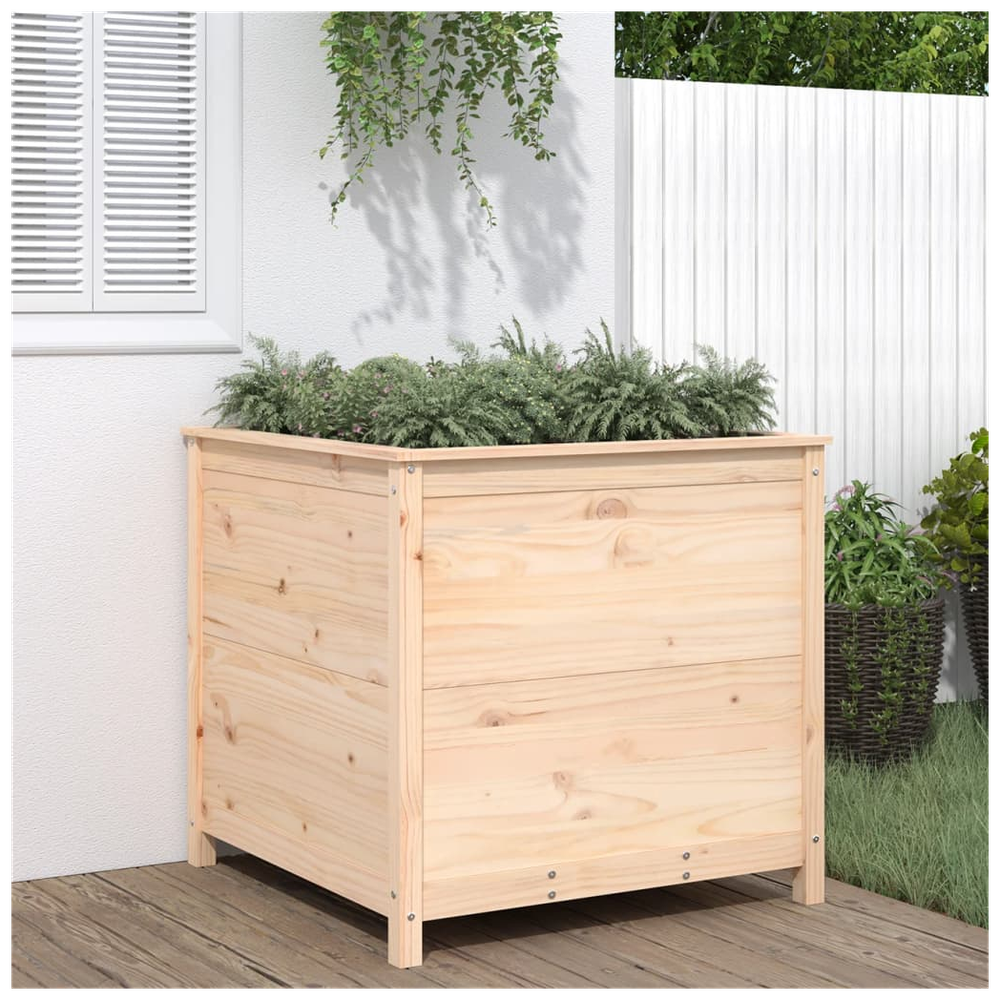 vidaXL Garden Planter 82.5x82.5x78 cm Solid Wood Pine S0671357822