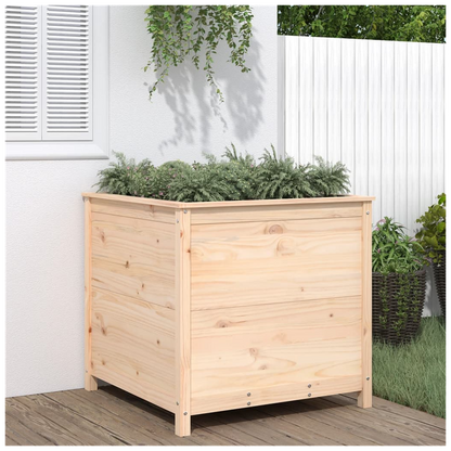 vidaXL Garden Planter 82.5x82.5x78 cm Solid Wood Pine S0671357822