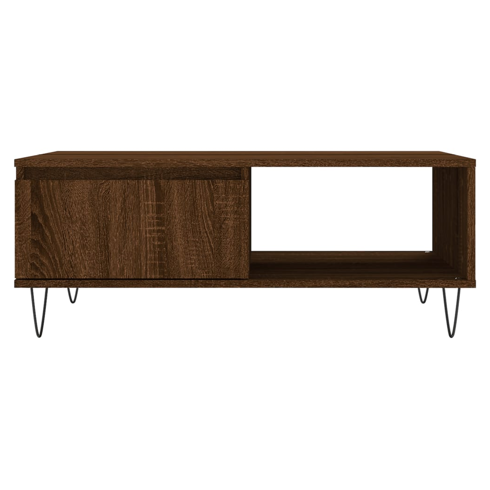 vidaXL Coffee Table Brown Oak 90x60x35 cm Engineered Wood S0671256757