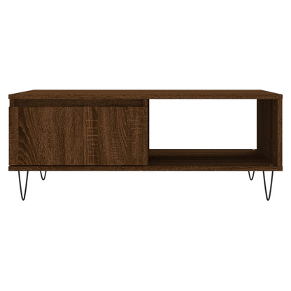 vidaXL Coffee Table Brown Oak 90x60x35 cm Engineered Wood S0671256757