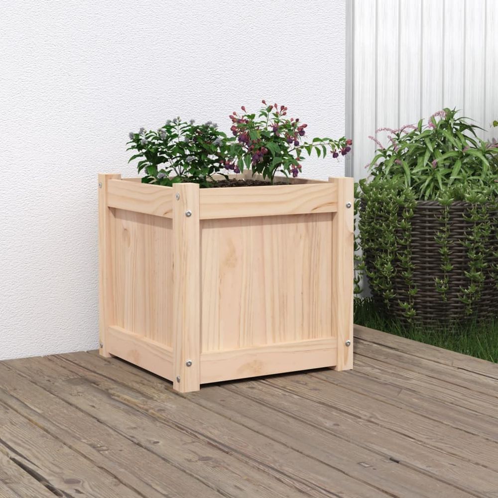 vidaXL Garden Planter 40x40x40 cm Solid Wood Pine S0671384846