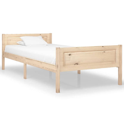 vidaXL Bed Frame Solid Pinewood 90x200 cm V0671190417