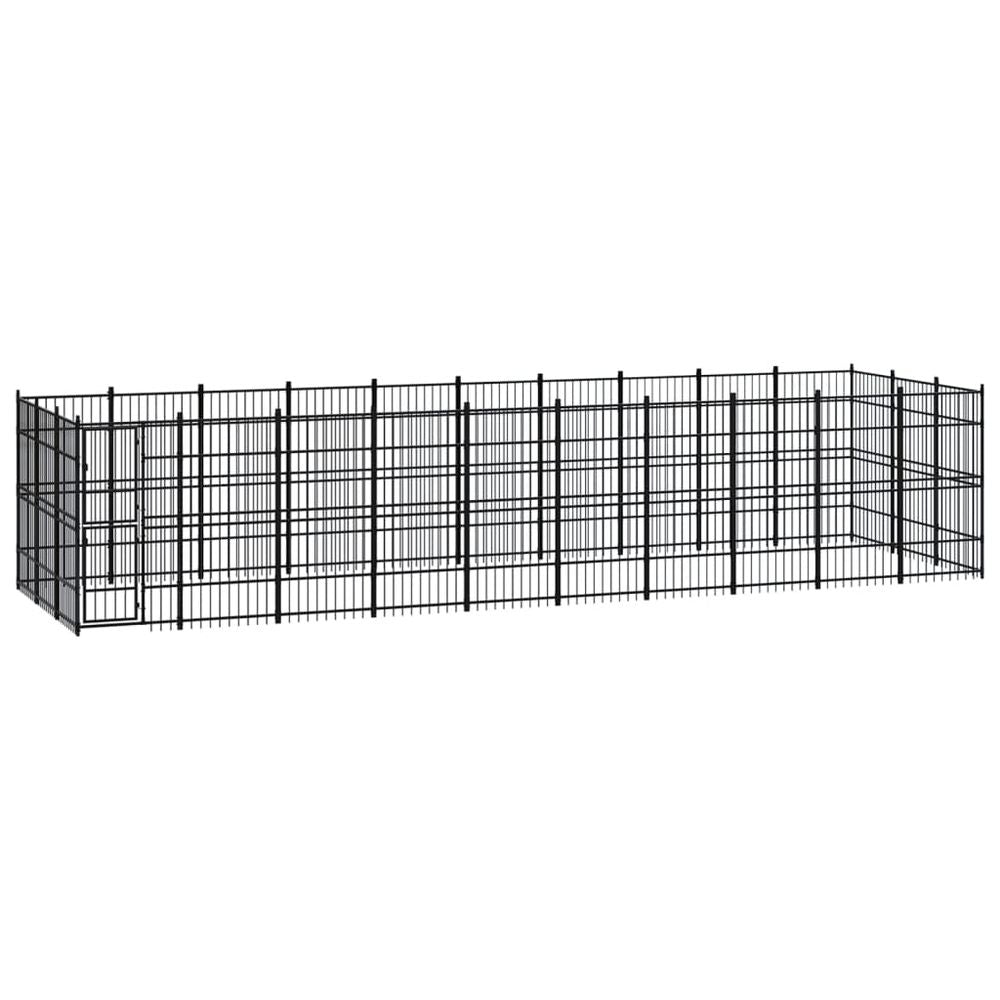 Outdoor Dog Kennel Steel 8.29 m� V067940937