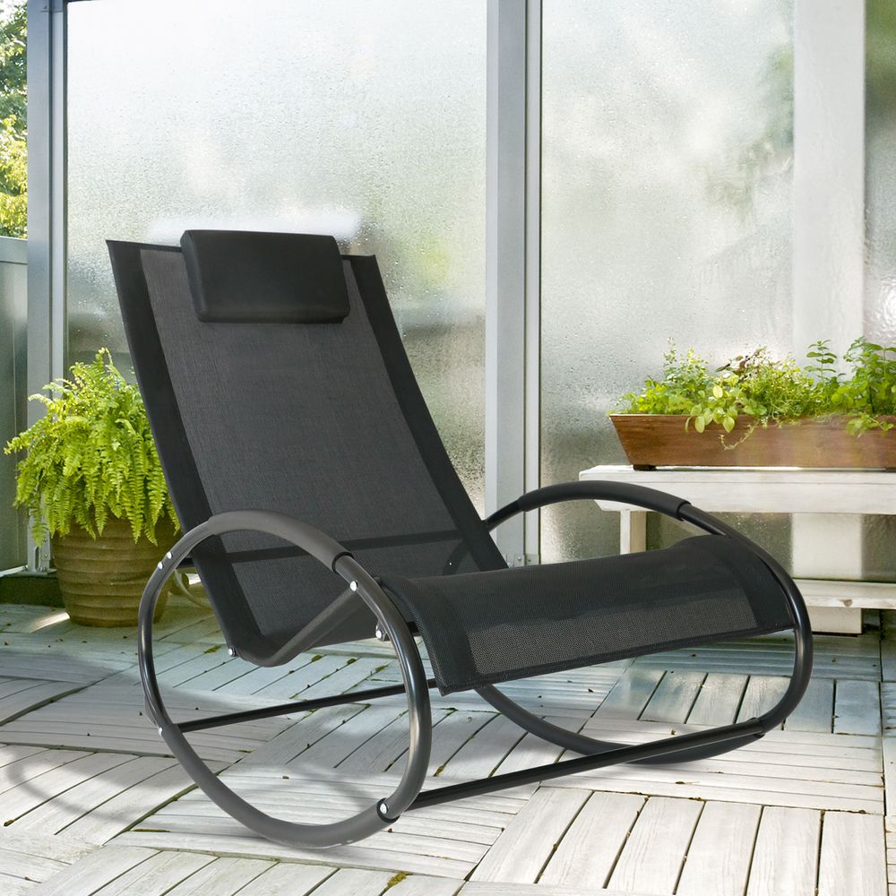 Outsunny Orbital Zero Gravity Rocking Chair, 88H cm S0671072102