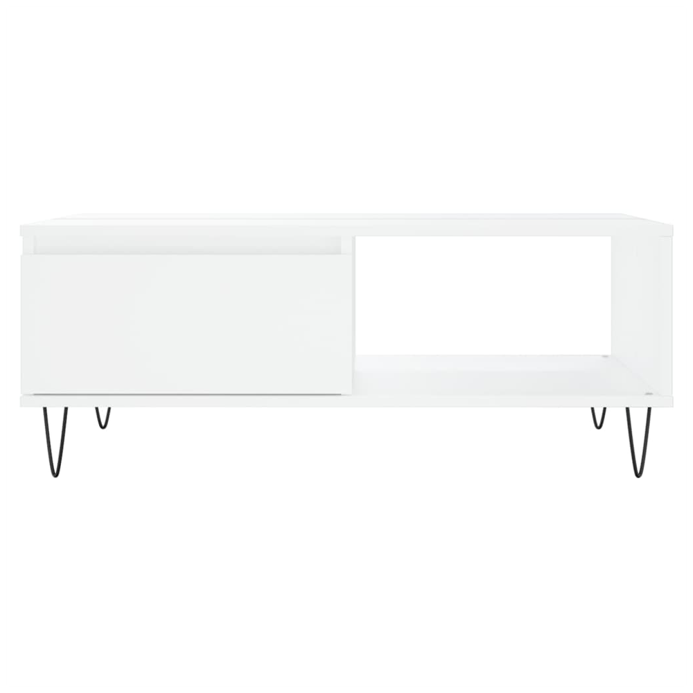 vidaXL Coffee Table White 90x60x35 cm Engineered Wood S0671256876