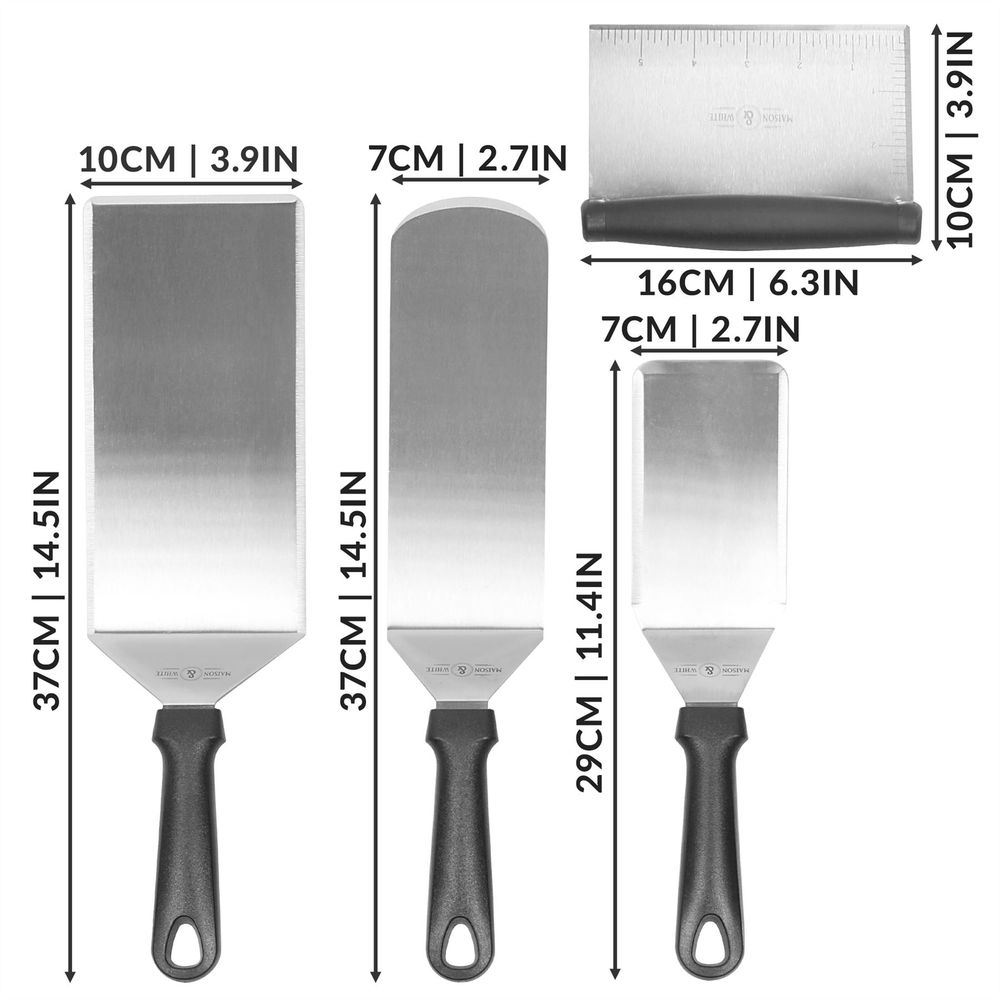 4pc. Stainless Steel Spatula Set | M&W S0671145235