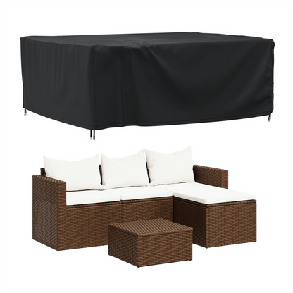 vidaXL Garden Furniture Cover Black 200x160x70 cm Waterproof 420D S0671351731