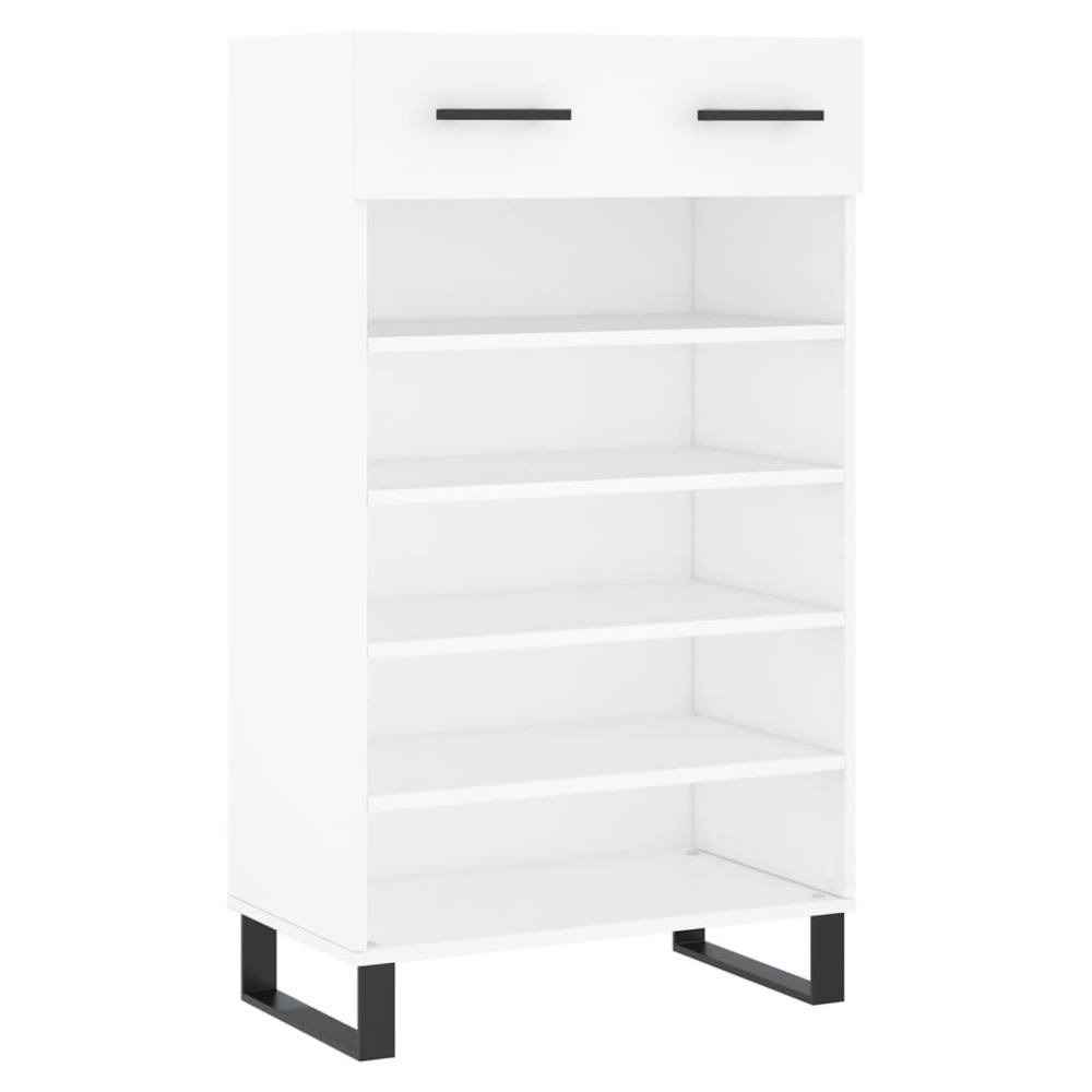 vidaXL Shoe Cabinet White 60x35x105 cm Engineered Wood S0671257037