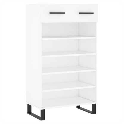 vidaXL Shoe Cabinet White 60x35x105 cm Engineered Wood S0671257037