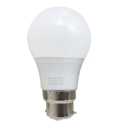 3W B22 Screw LED Light GLS bulbs, Energy Saving Edison Cool White 6000K non dimmable lights V0671114321