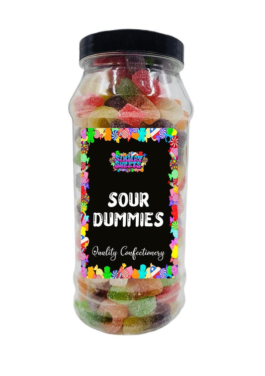 Sour Dummies Fizzy Retro Sweets Gift Jar