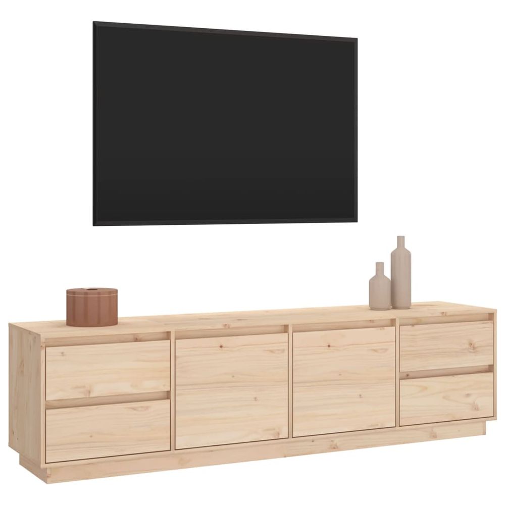 vidaXL TV Cabinet 176x37x47.5 cm Solid Wood Pine V0671393277