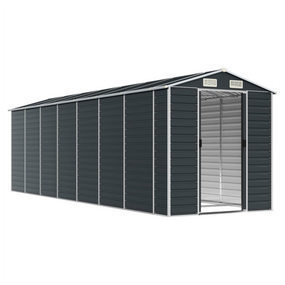 vidaXL Garden Shed Anthracite 191x640x198 cm Galvanised Steel S0671351145