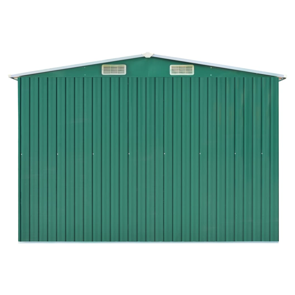 Garden Shed Green 257x990x181 cm Galvanised steel S0671167729