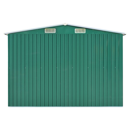 Garden Shed Green 257x990x181 cm Galvanised steel S0671167729