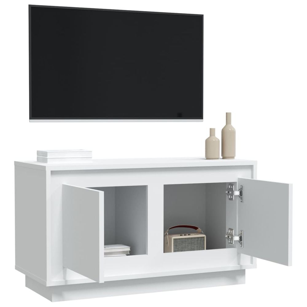 vidaXL TV Cabinet White 80x35x45 cm Engineered Wood S0671162258