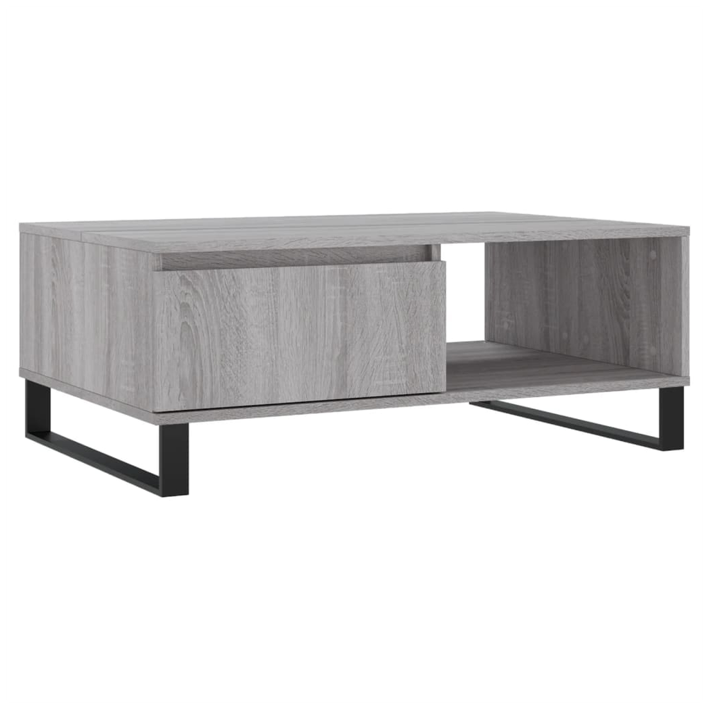 vidaXL Coffee Table Grey Sonoma 90x60x35 cm Engineered Wood S0671256775