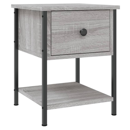 vidaXL Bedside Table Grey Sonoma 34x35.5x45 cm Engineered Wood S0671253918