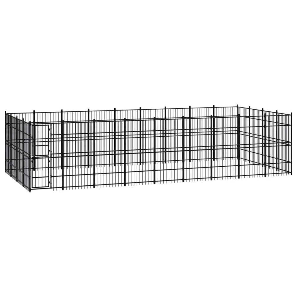 Outdoor Dog Kennel Steel 8.29 m� V067940945