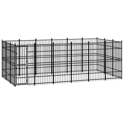 Outdoor Dog Kennel Steel 8.29 m� V067940936