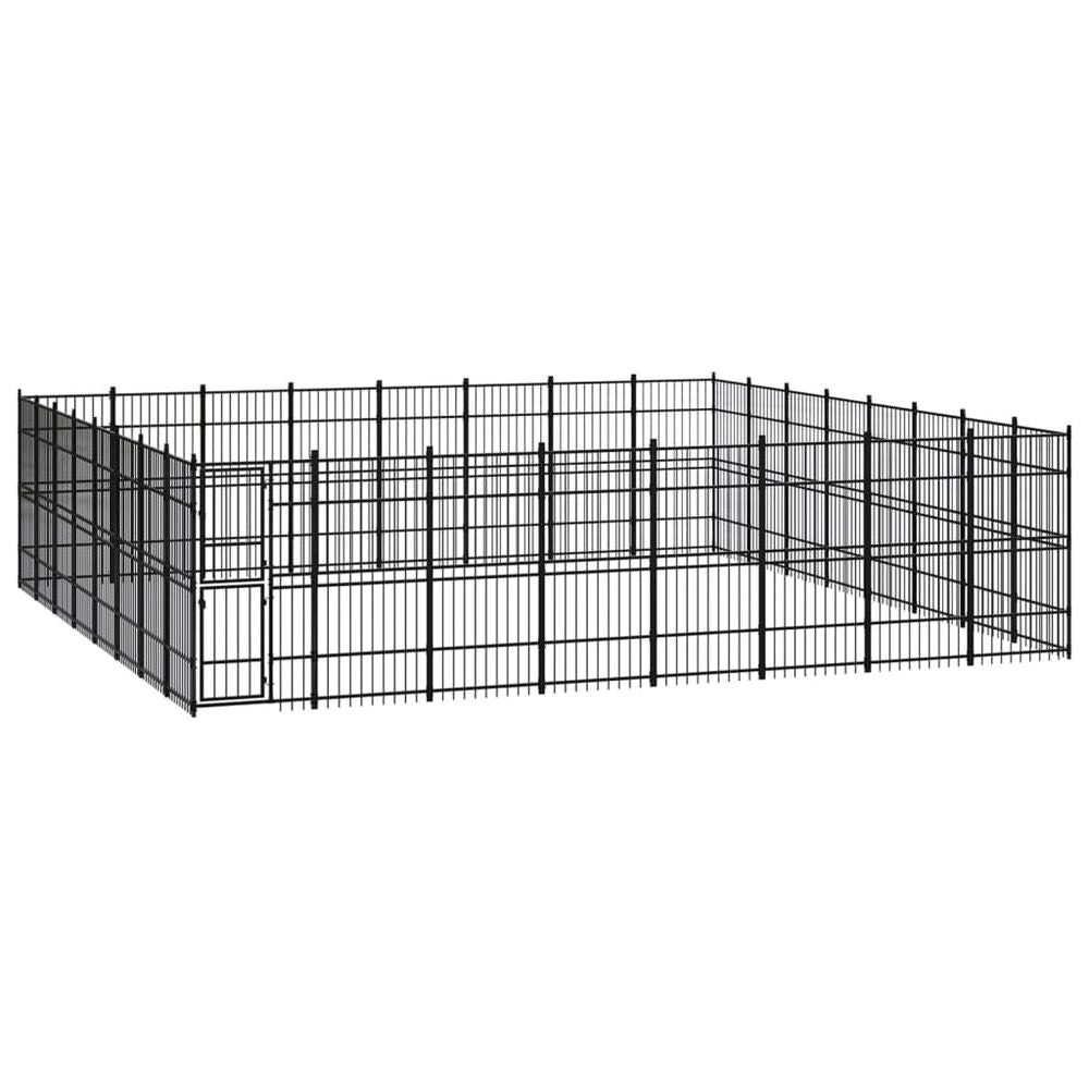 Outdoor Dog Kennel Steel 8.29 m� V067940957