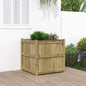 vidaXL Garden Planter 70x70x70 cm Impregnated Wood Pine S0671383111