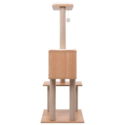 vidaXL Cat Tree with Sisal Scratching Mat 129 cm S069789599