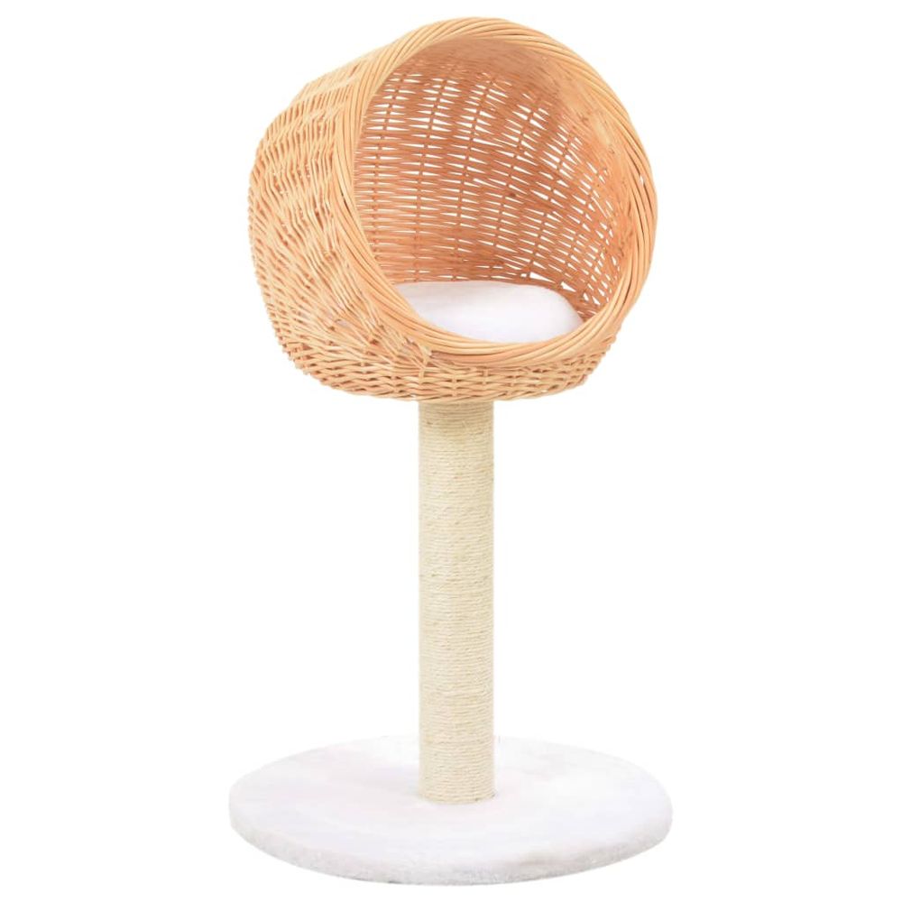 vidaXL Cat Tree with Sisal Scratching Post Natural Willow Wood S069789529