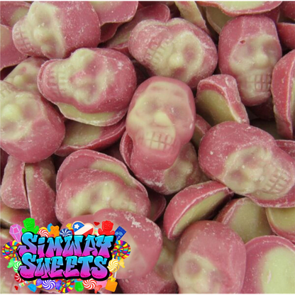 Strawberry & Cream Flavoured Skull Crushers Retro Sweets Gift Jar