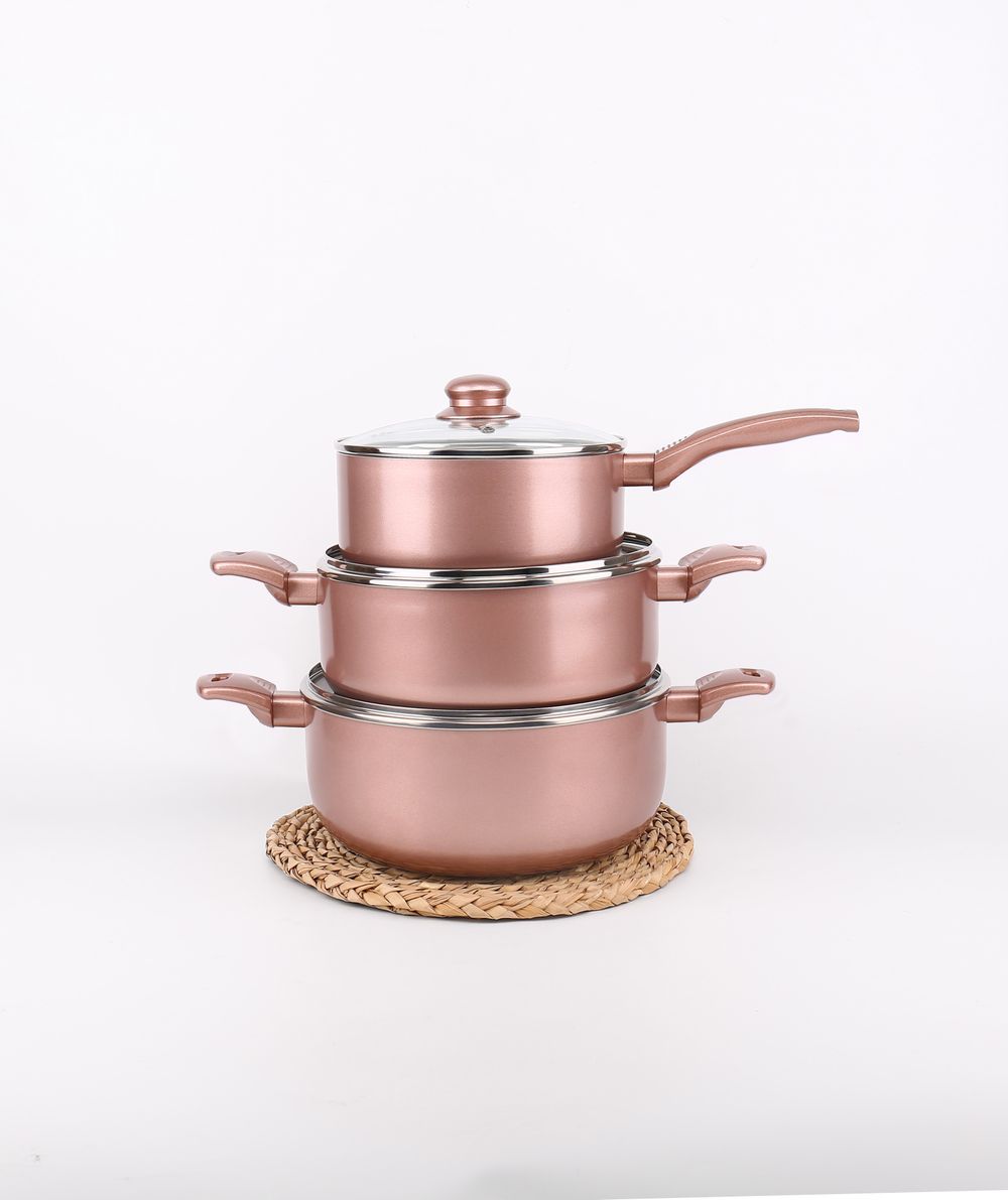 8pc Rose Gold Pan Set S036676180