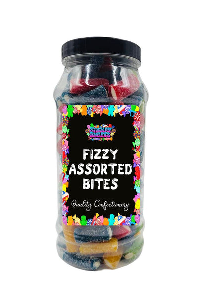 Fizzy Assorted Mini Pencil Bites Retro Sweets Gift Jar