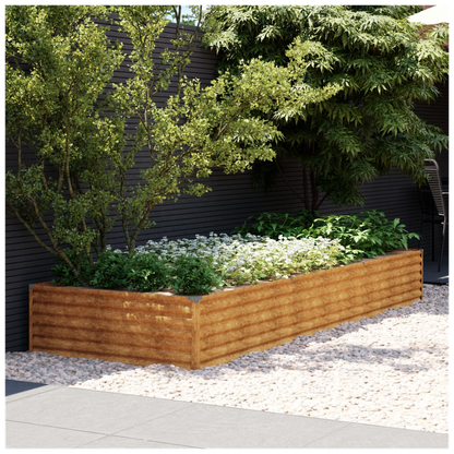 vidaXL Garden Raised Bed 291x100x36 cm Corten Steel S0671265184