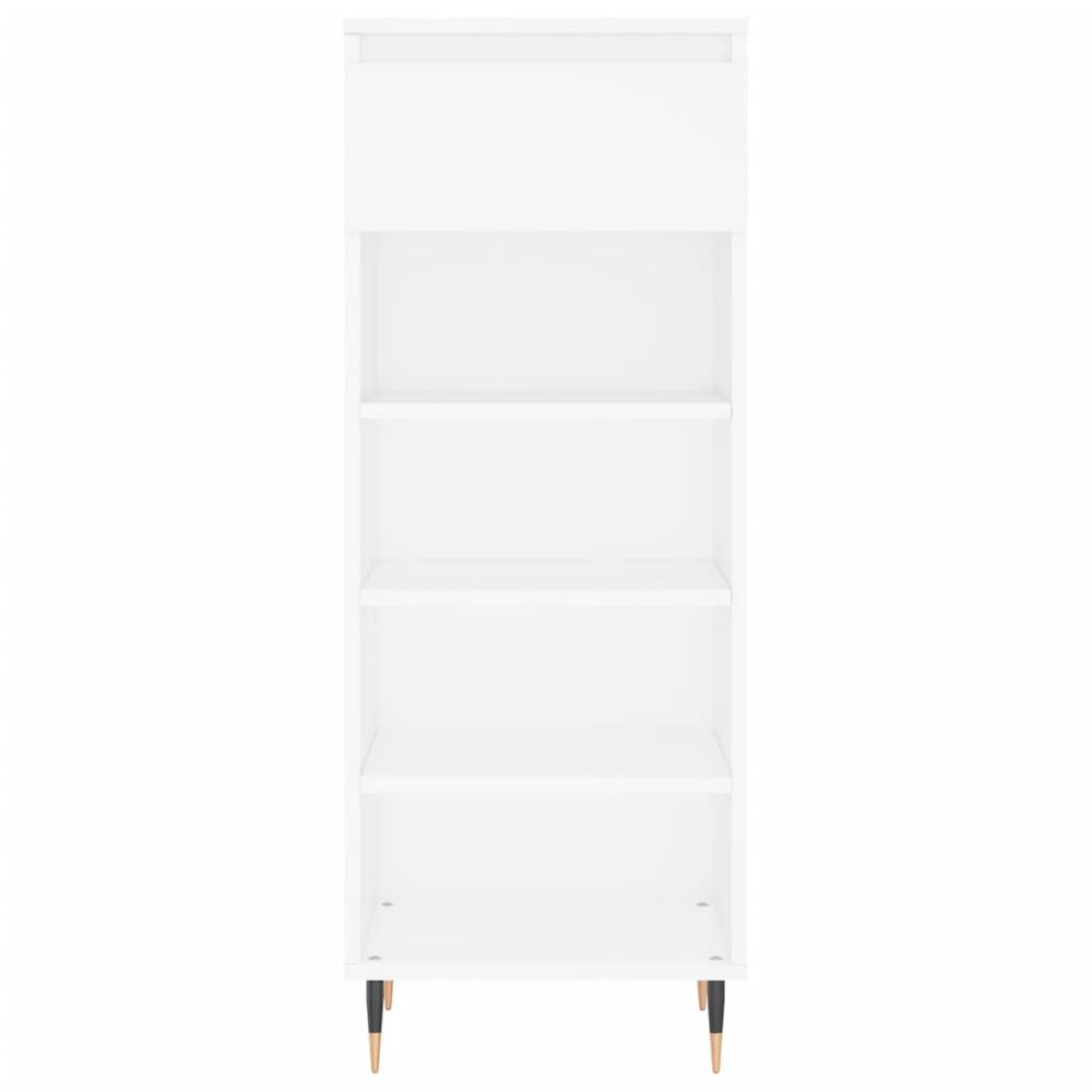 vidaXL Shoe Cabinet White 40x36x105 cm Engineered Wood S0671362053