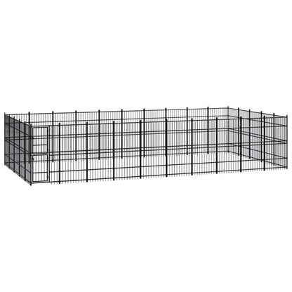 Outdoor Dog Kennel Steel 8.29 m� V067940966