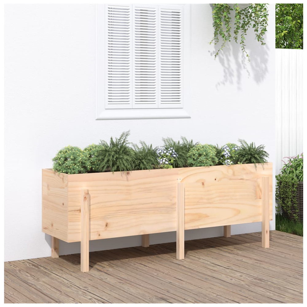 vidaXL Garden Raised Bed 160x50x57 cm Solid Wood Pine S0671358065